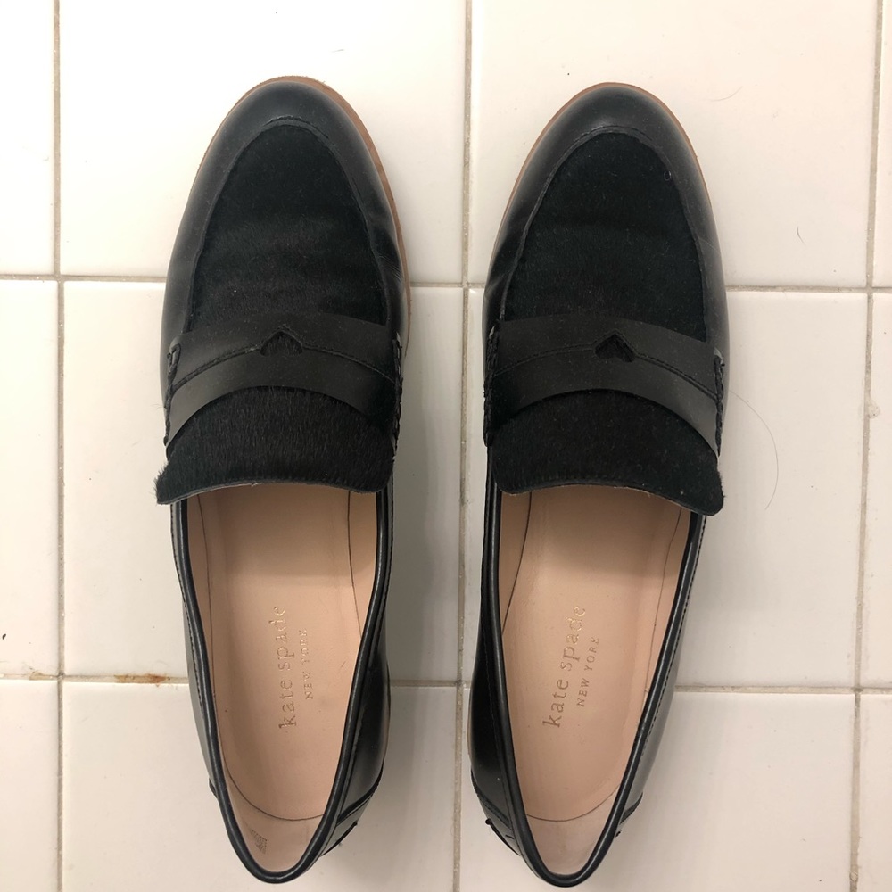 kate spade leather loafers